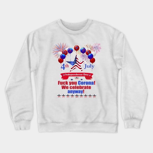 Independence Day Star Crewneck Sweatshirt by Lin-Eve